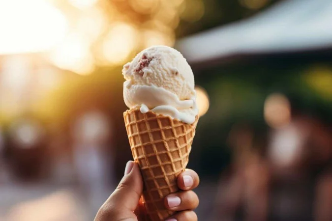 Raio-x mostrando prego no organismo e sorvete com fragmento metálico