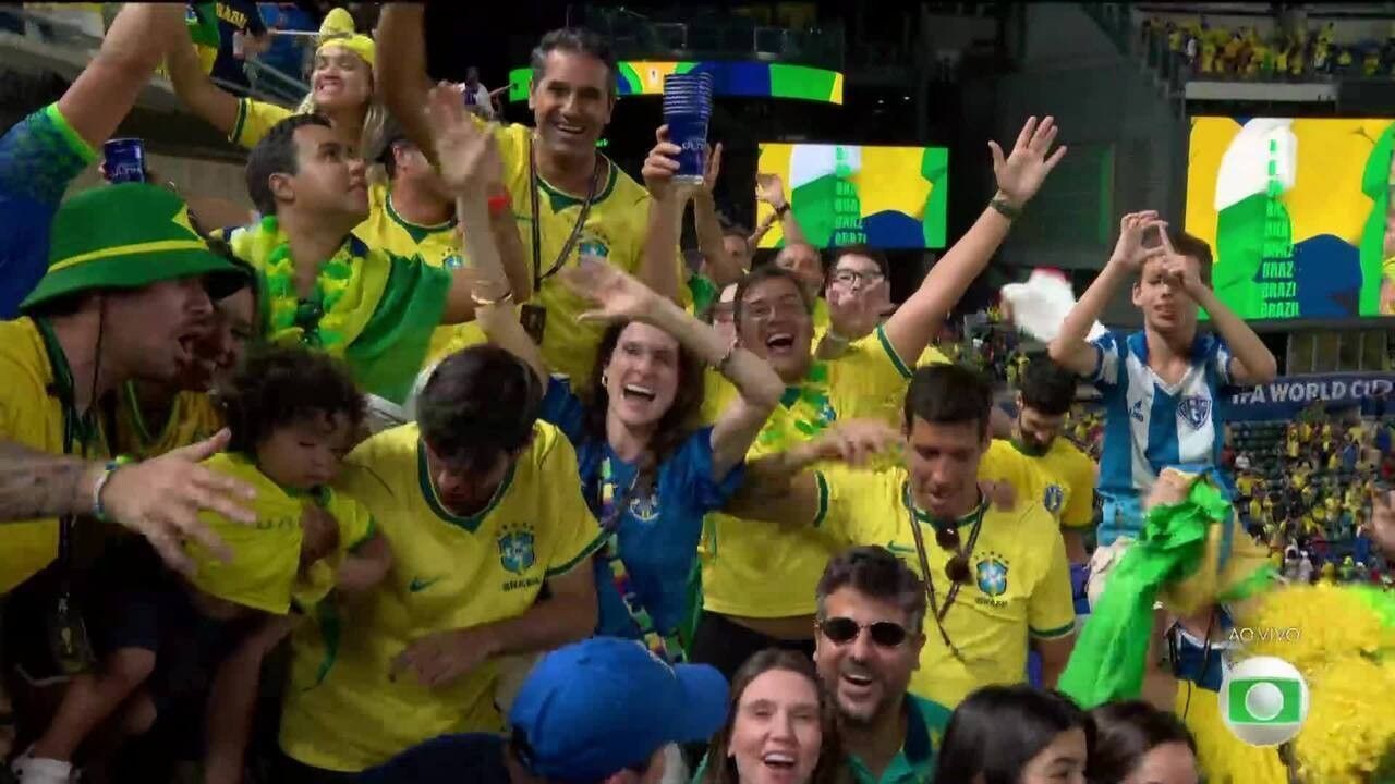 Torcida do Brasil no Estádio da Filadélfia