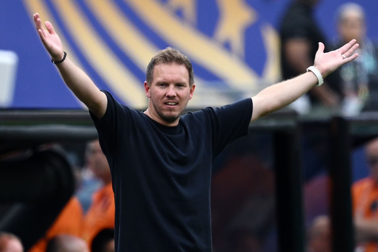 Julian Nagelsmann durante partida da seleção da Alemanha