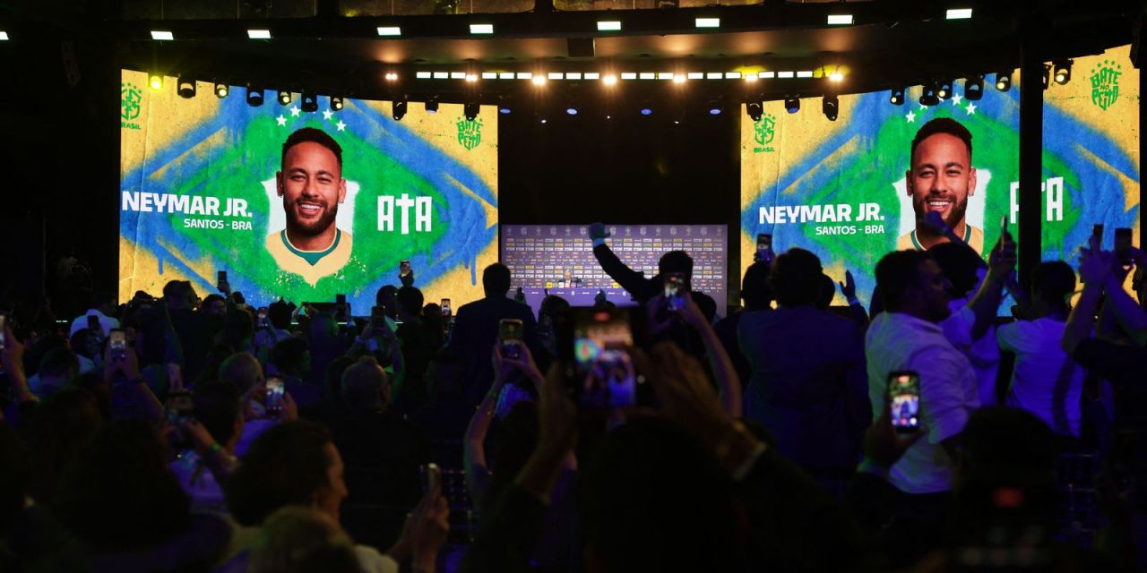 Neymar durante partida pelo Santos
