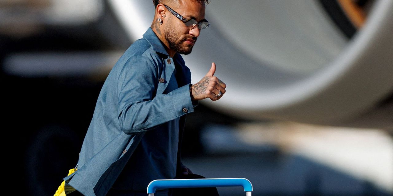 Neymar em exame médico
