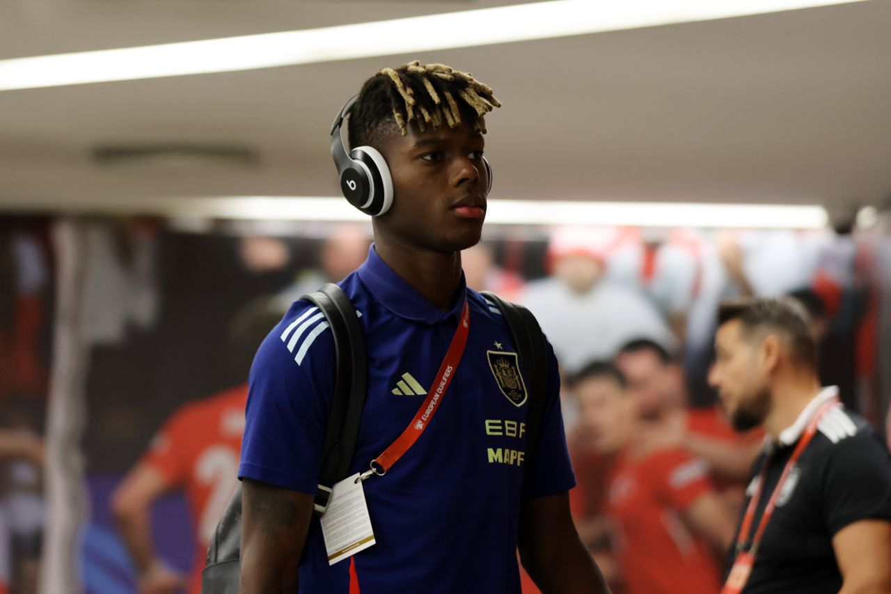 Nico Williams em ação pela seleção espanhola