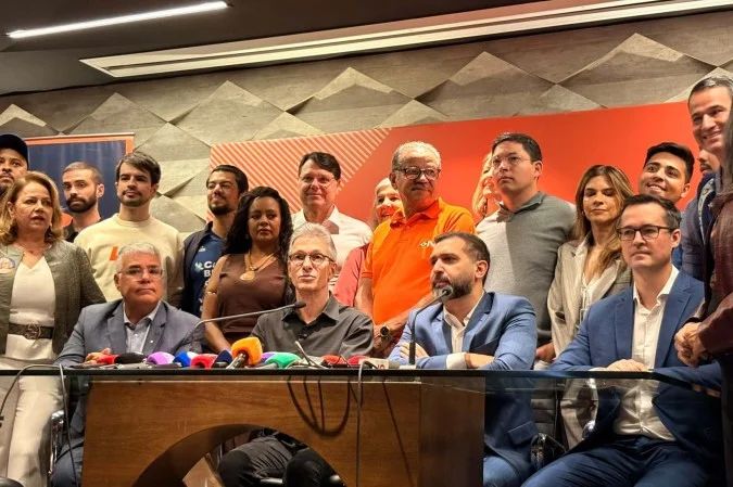 Romeu Zema na convenção do Novo em Brasília