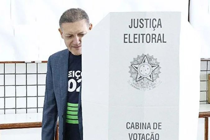 Kassio Nunes Marques acompanhando a zerésima antes de votar