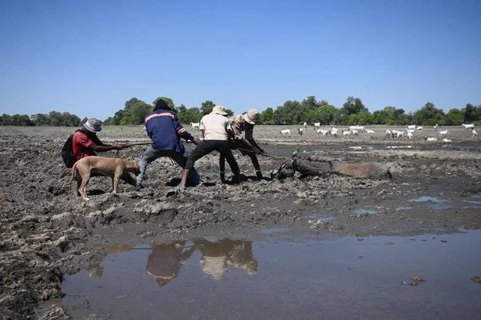 Mapa do Pacífico com a zona do El Niño destacada