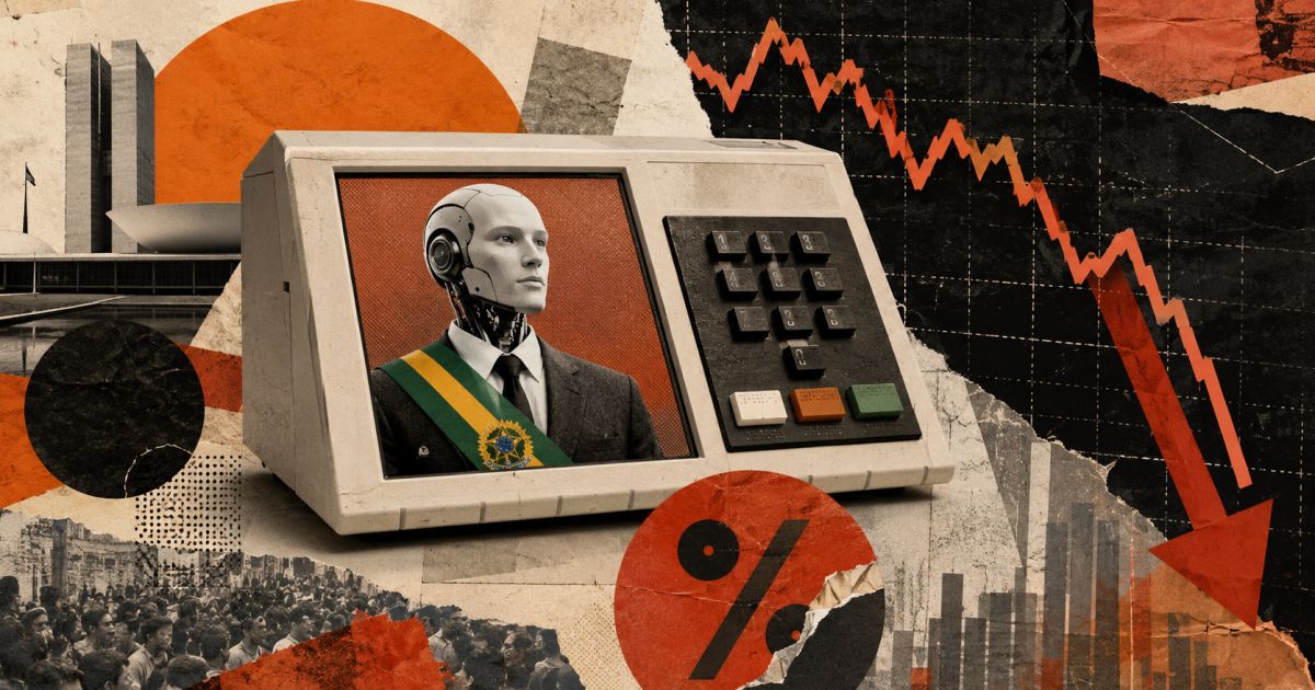 tela com gráficos financeiros e cotações