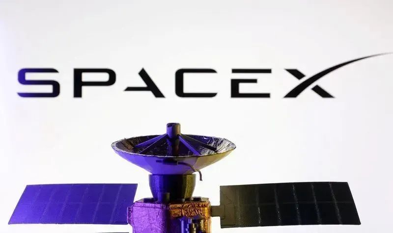Ações da SpaceX exibidas na Nasdaq