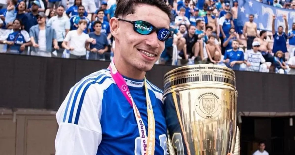 Pablo Neri em ação pelo Cruzeiro sub-20