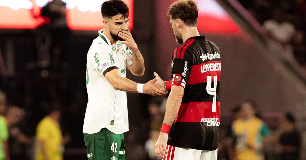 Palmeiras e Flamengo em campo no Brasileirão