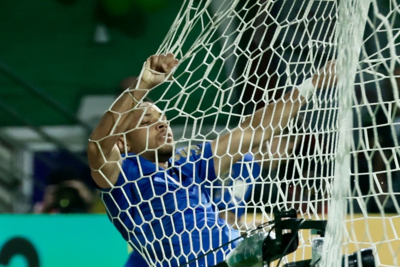 Jogadores do Palmeiras em treinamento antes da semifinal da Copa Libertadores