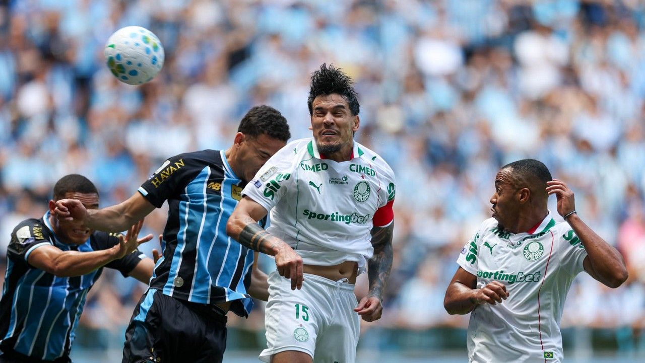 Gustavo Gómez durante Grêmio x Palmeiras