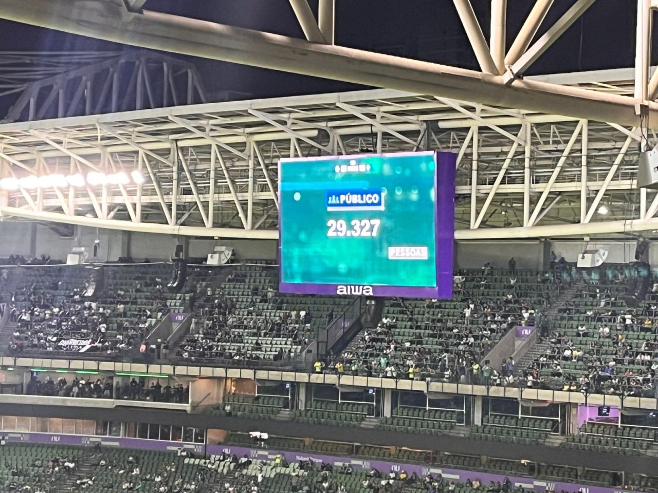Torcida no Nubank Parque durante a final Sub-20