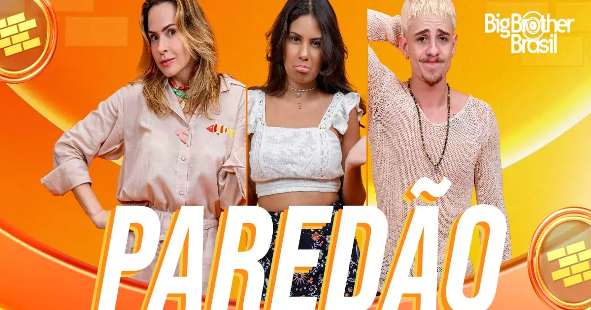 Participantes do BBB 26 em estúdio durante formação de Paredão
