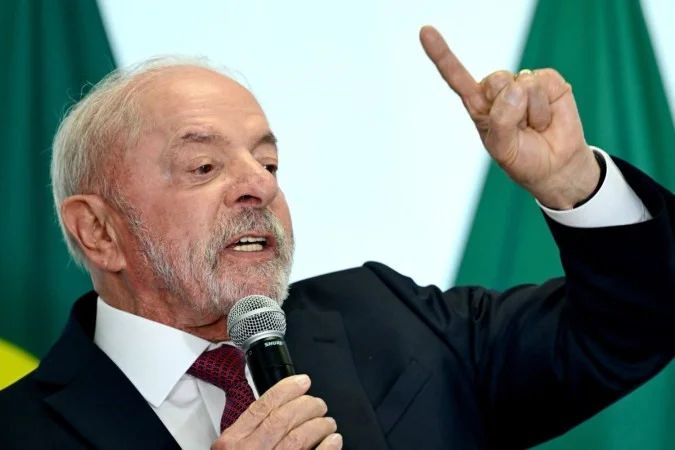 Presidente Lula durante pronunciamento em redes sociais