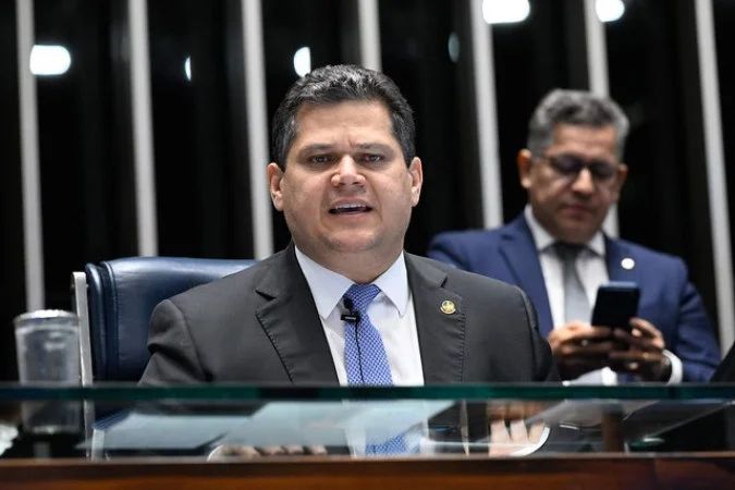 Plenário do Senado durante sessão