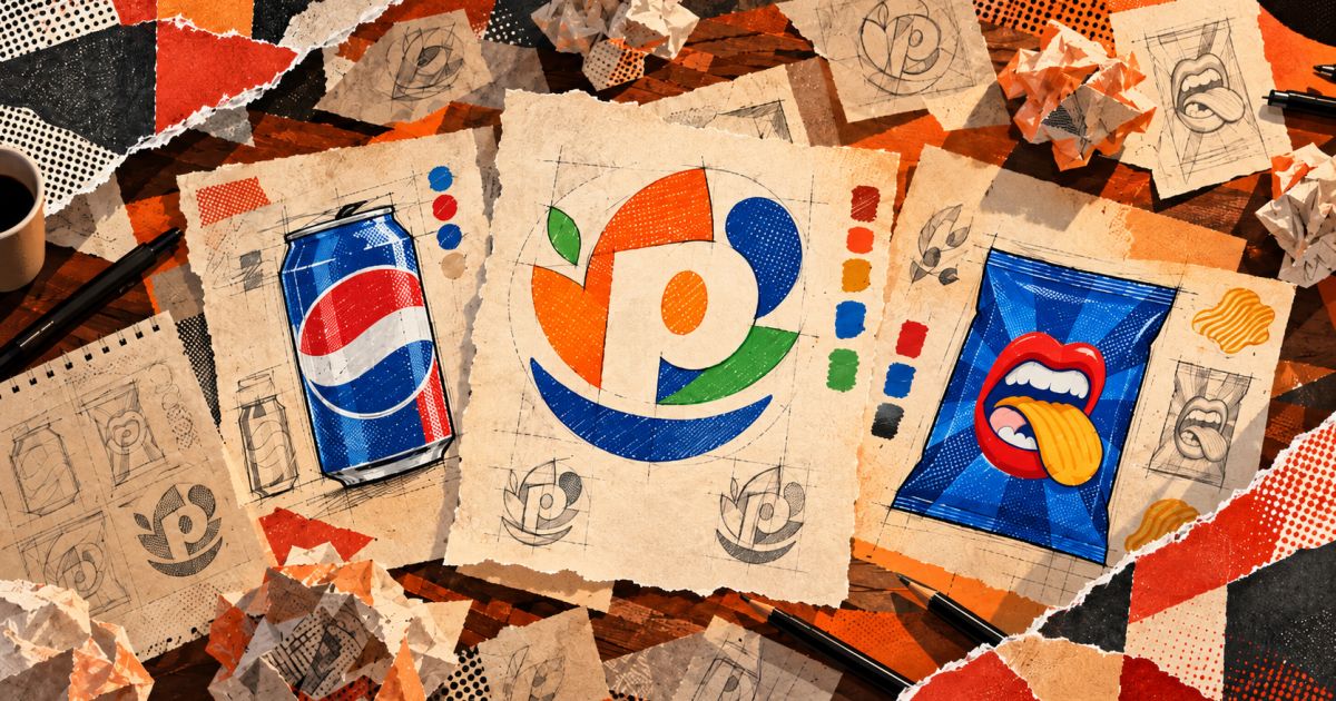 Prateleira com latas e garrafas de refrigerantes e bebidas da PepsiCo