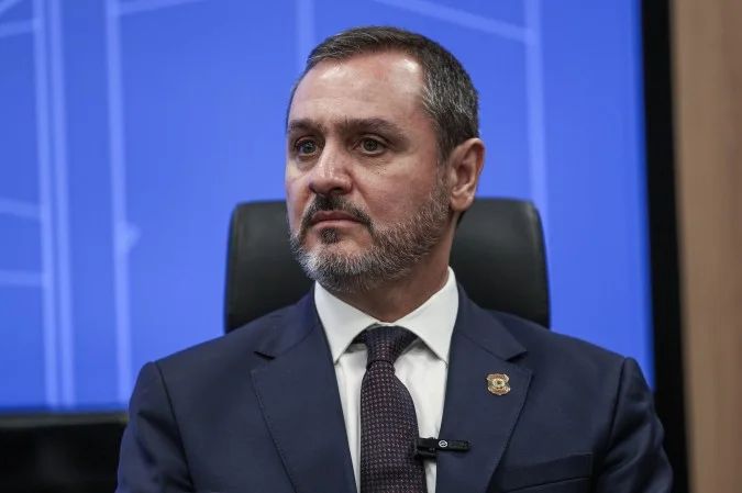 Andrei Rodrigues em entrevista coletiva na Cúpula do G7