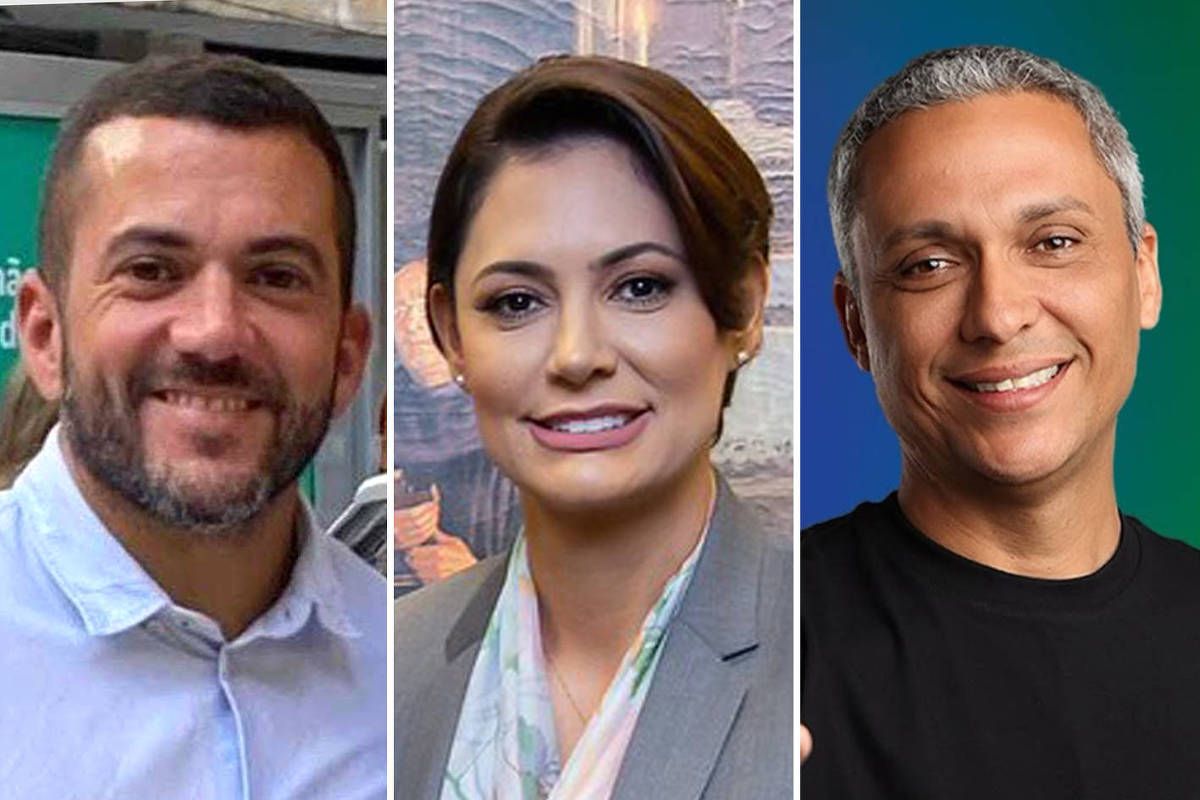 Candidatos do PL em comício eleitoral