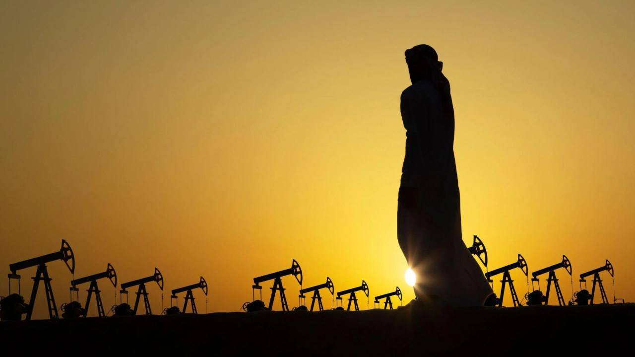 Plataforma petrolífera no Golfo Pérsico