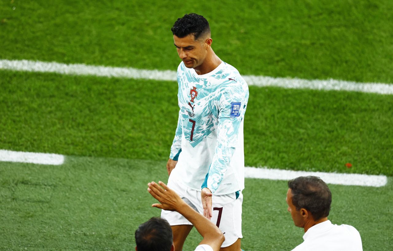 Cristiano Ronaldo durante partida entre Portugal e Croácia