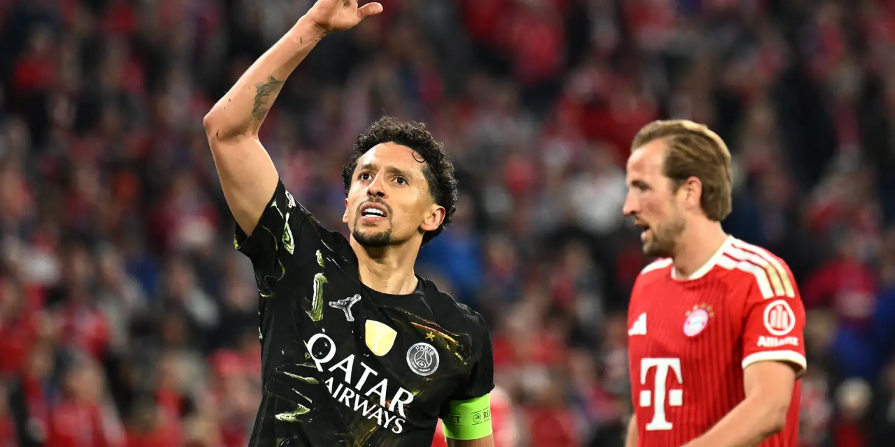 Jogadores do PSG comemoram vaga na final da Champions