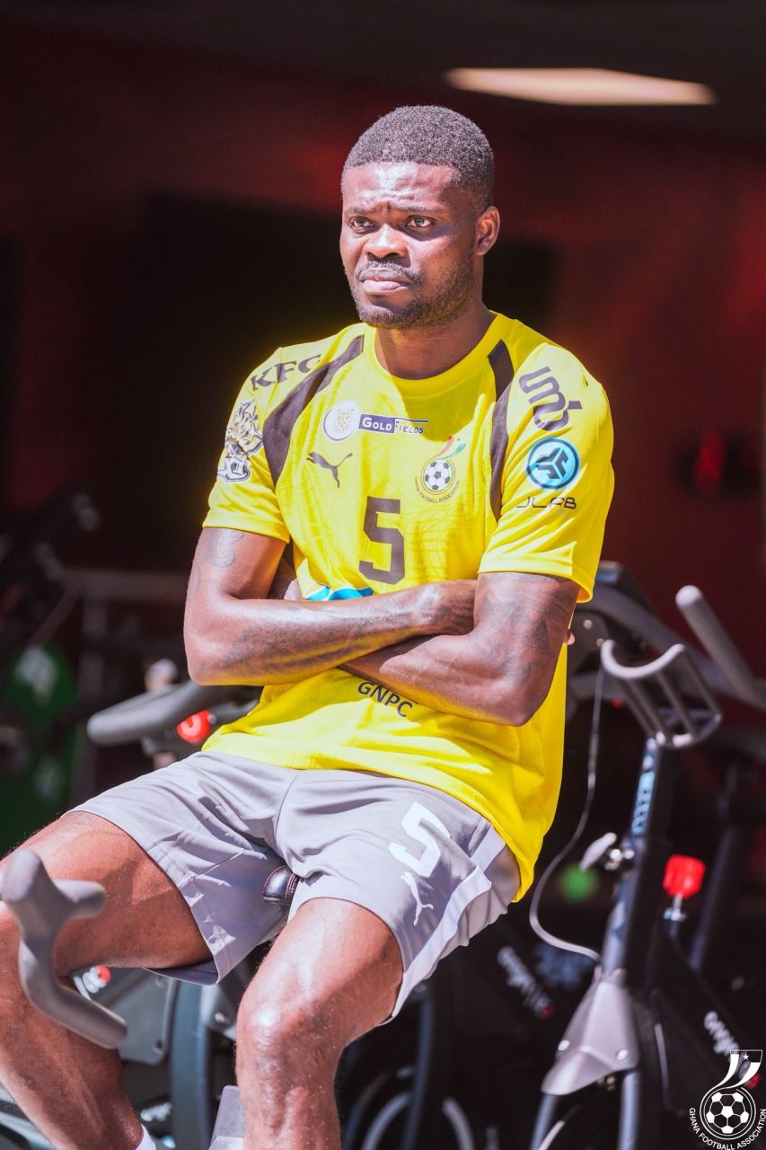 Thomas Partey com uniforme de Gana