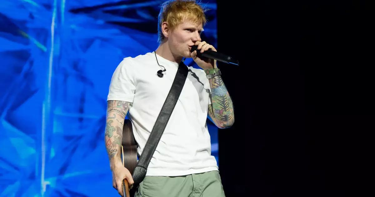 Ed Sheeran no palco