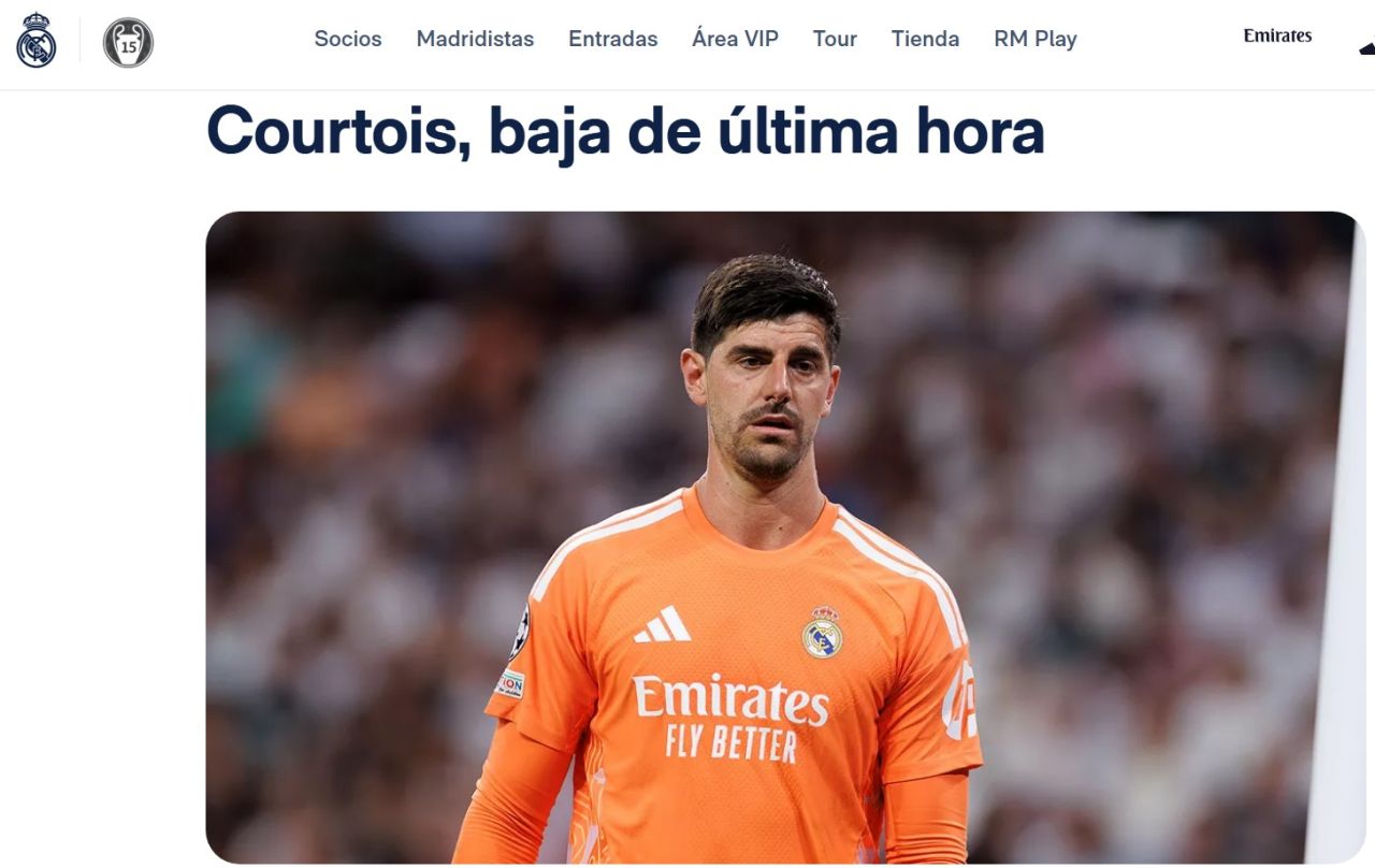 Thibaut Courtois, goleiro do Real Madrid