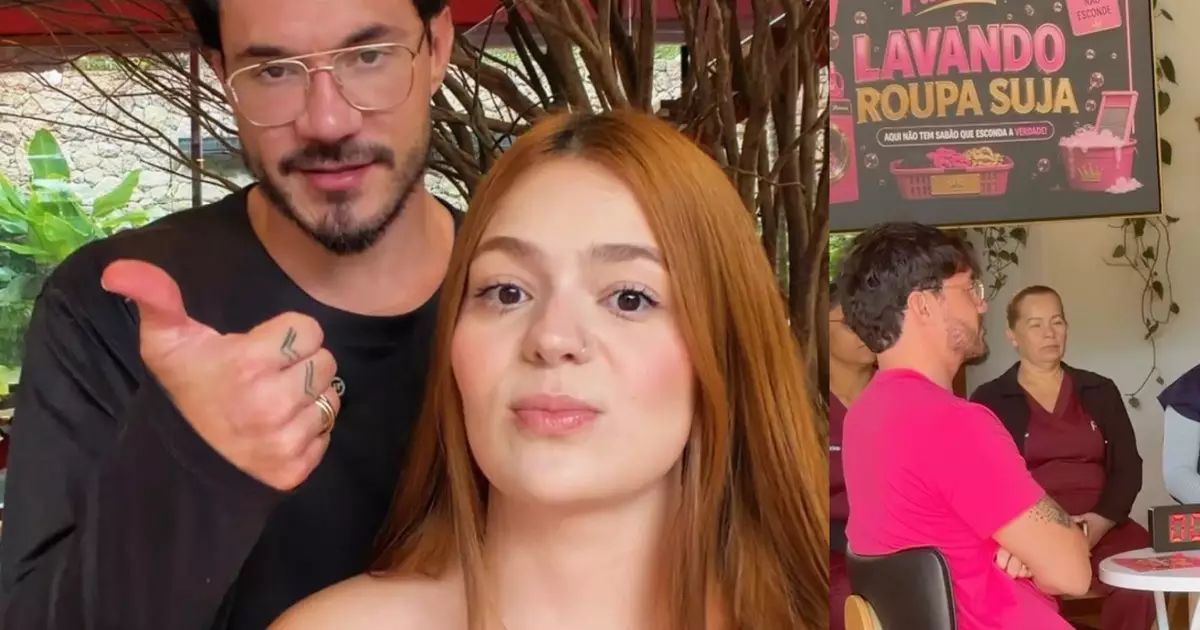Participantes do reality procurando moedas na mansão