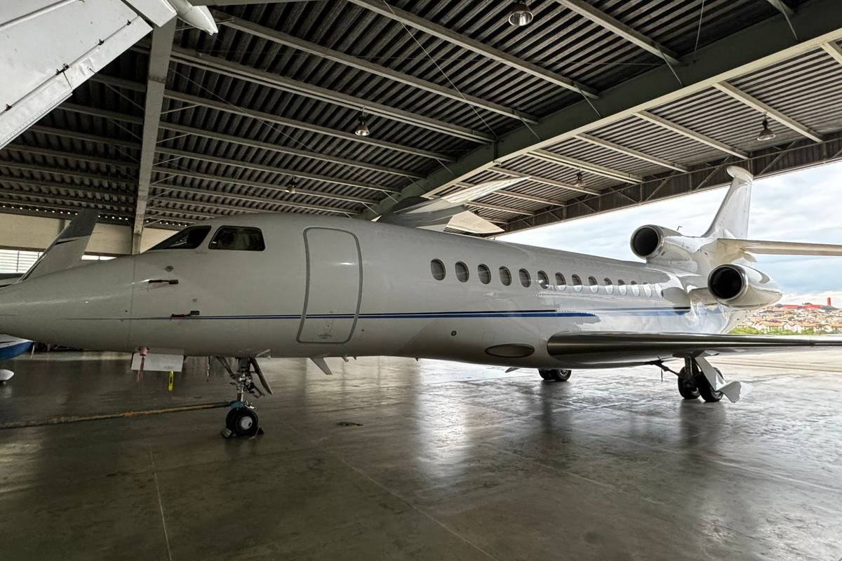 jatos executivos no terminal do Aeroporto de Brasília