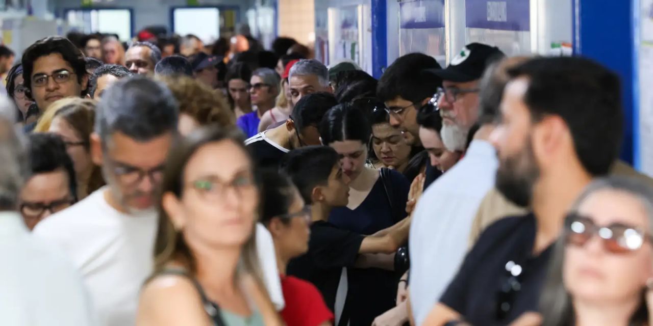 Plenário da Câmara dos Deputados durante sessão
