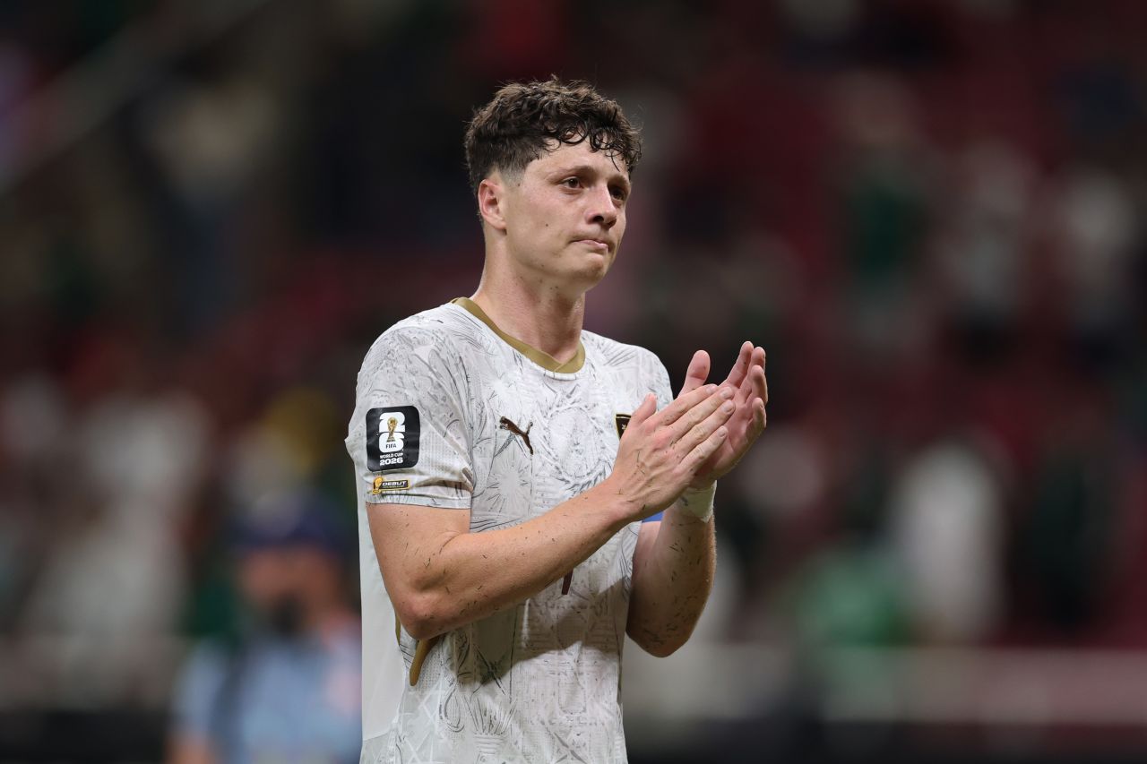 Ladislav Krejcí após marcar gol contra a Coreia do Sul