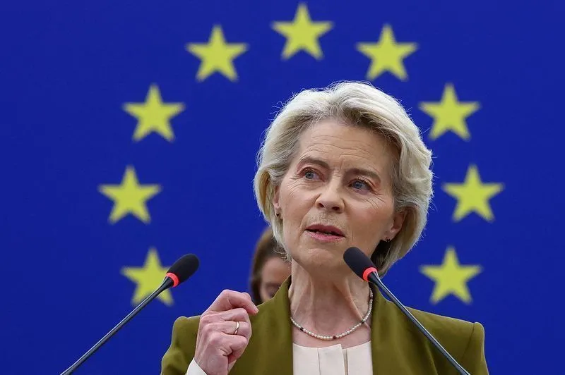 Ursula von der Leyen em pronunciamento