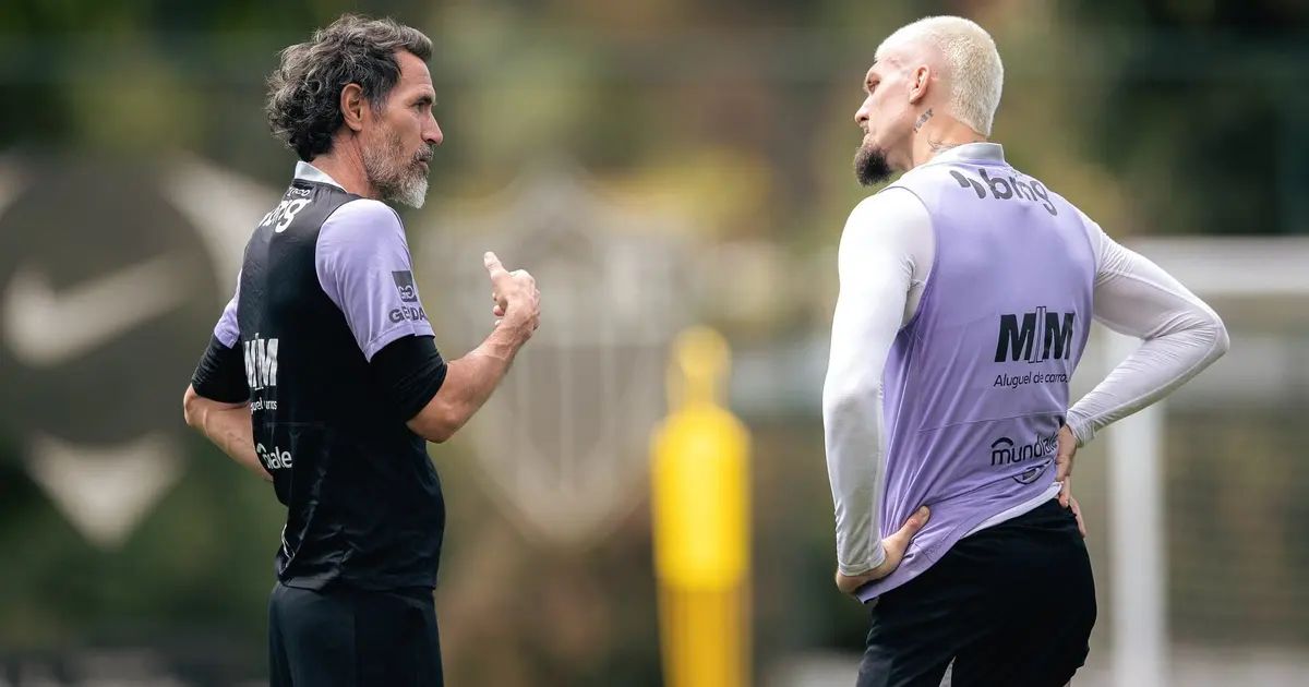 Jogadores do Atlético em treino