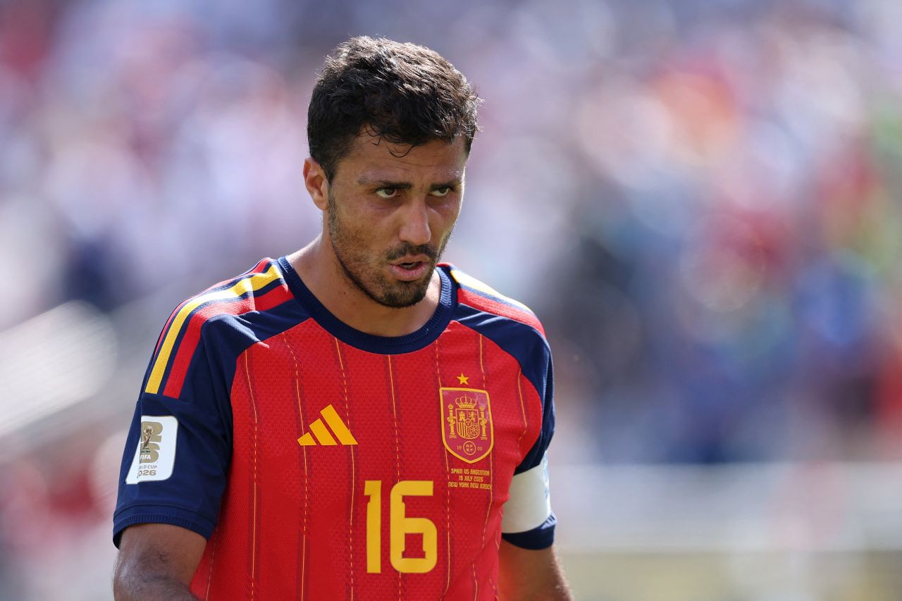 Rodri em treino pelo Manchester City