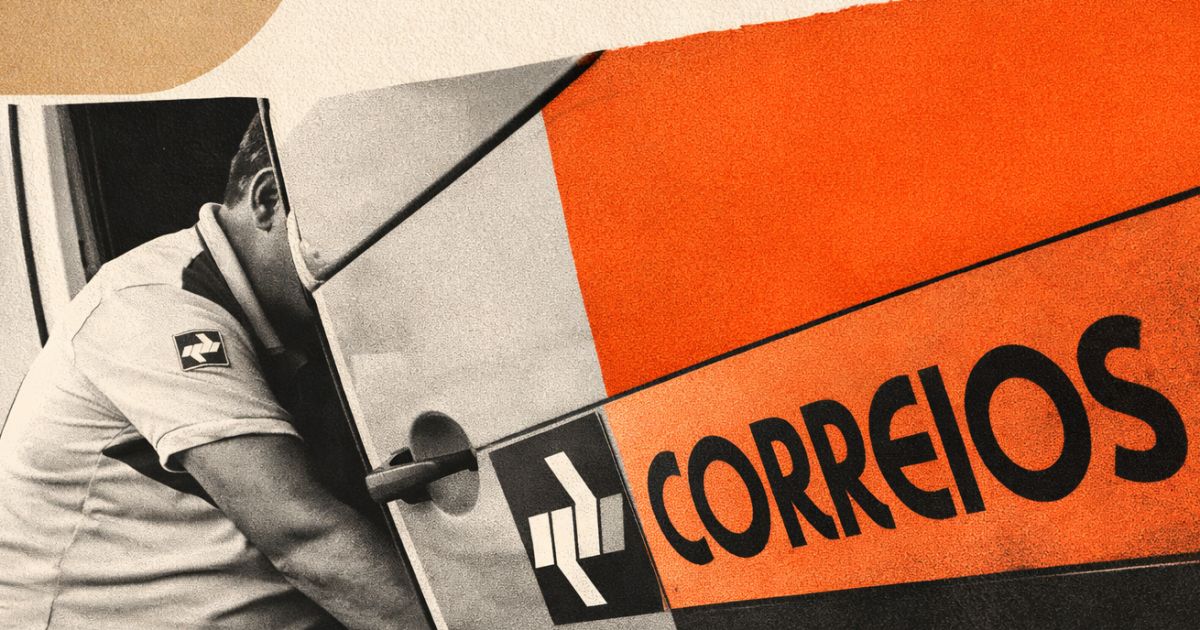 fachada dos Correios com logomarca