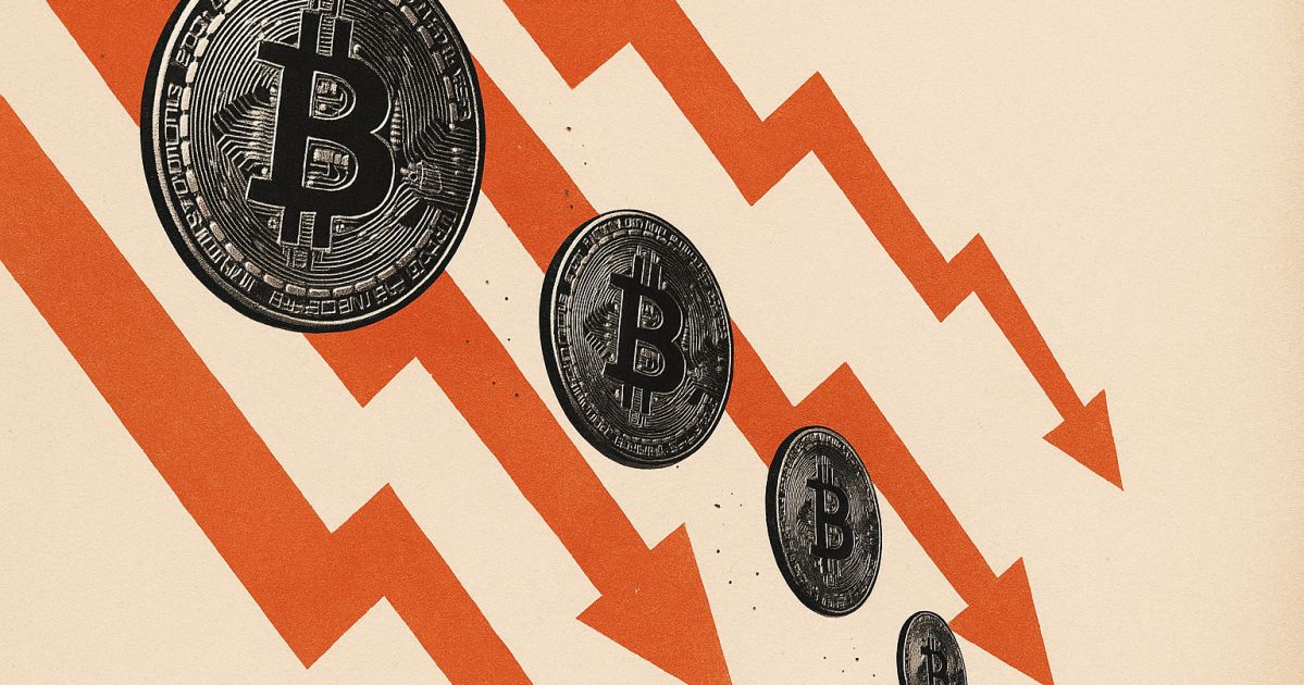 Gráfico de fundos mostrando saídas de capital em ETFs de bitcoin