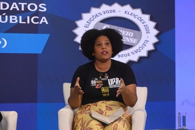Samara Martins em sabatina do Correio Braziliense