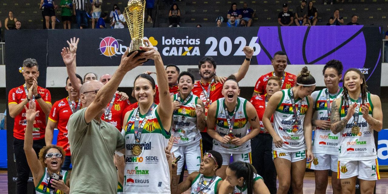 Jogadoras do Sampaio comemoram título da LBF 2026