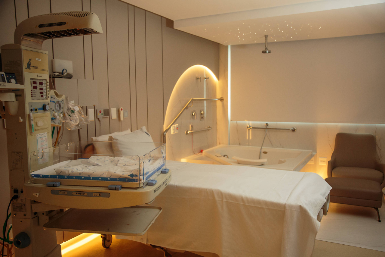 Entrada de maternidade privada em São Paulo