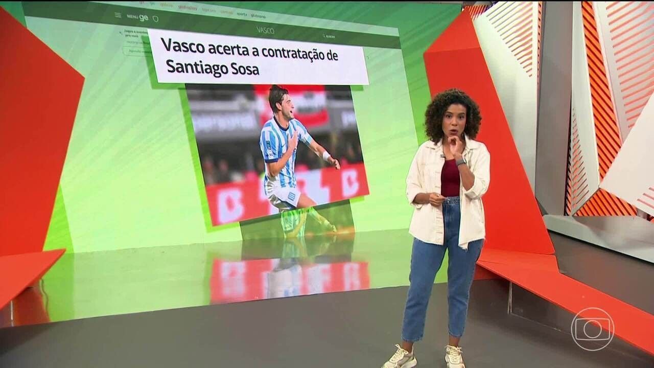 Santiago Sosa desembarcando no Aeroporto do Galeão