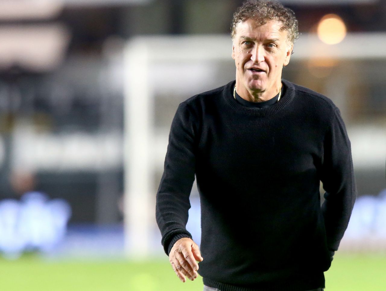 Cuca na coletiva após Santos x Cruzeiro na Vila Belmiro