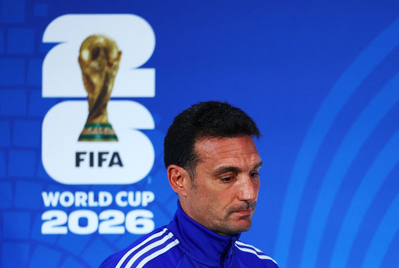 Lionel Scaloni em coletiva antes do jogo contra Cabo Verde