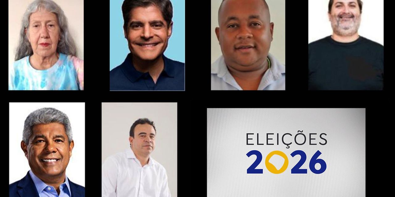 Candidatos ao governo da Bahia em lista