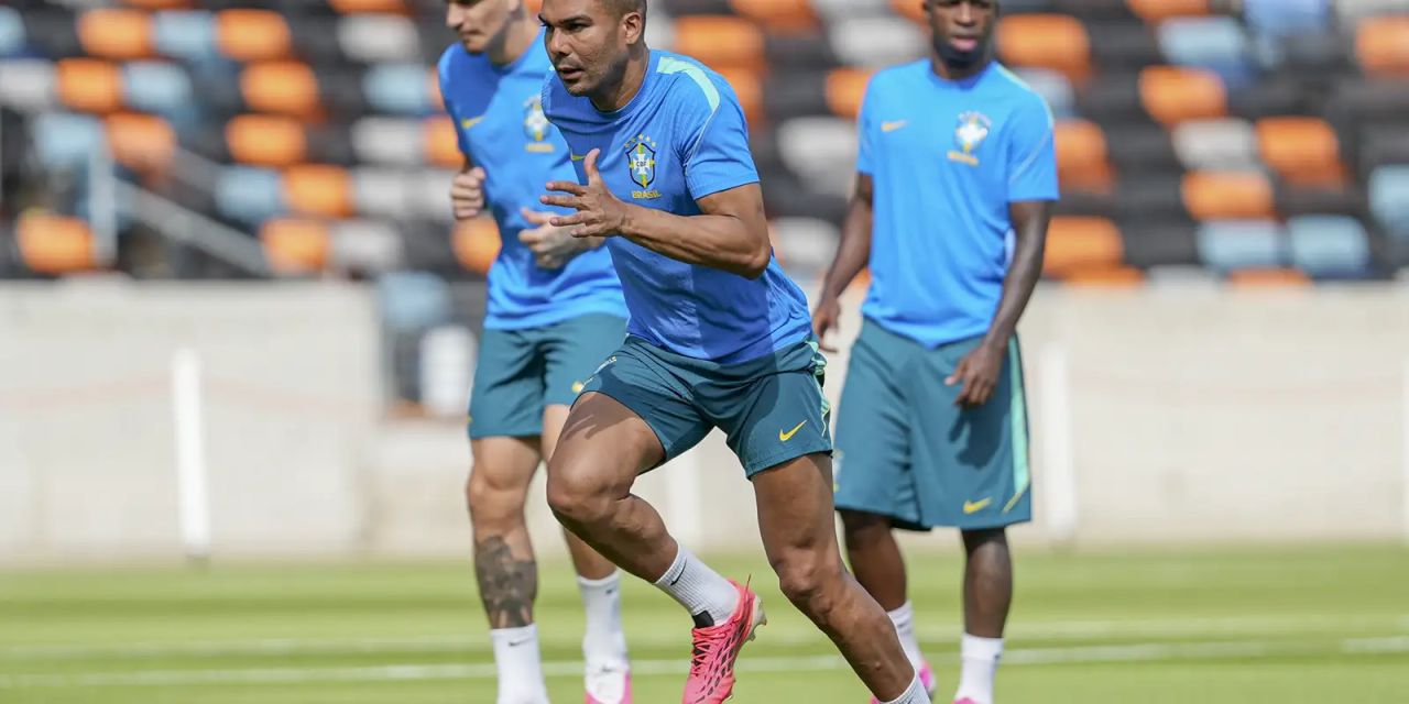 Treino da seleção brasileira no estádio do Dynamo, em Houston