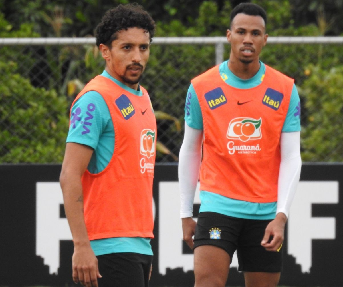 Marquinhos e Gabriel Magalhães em ação