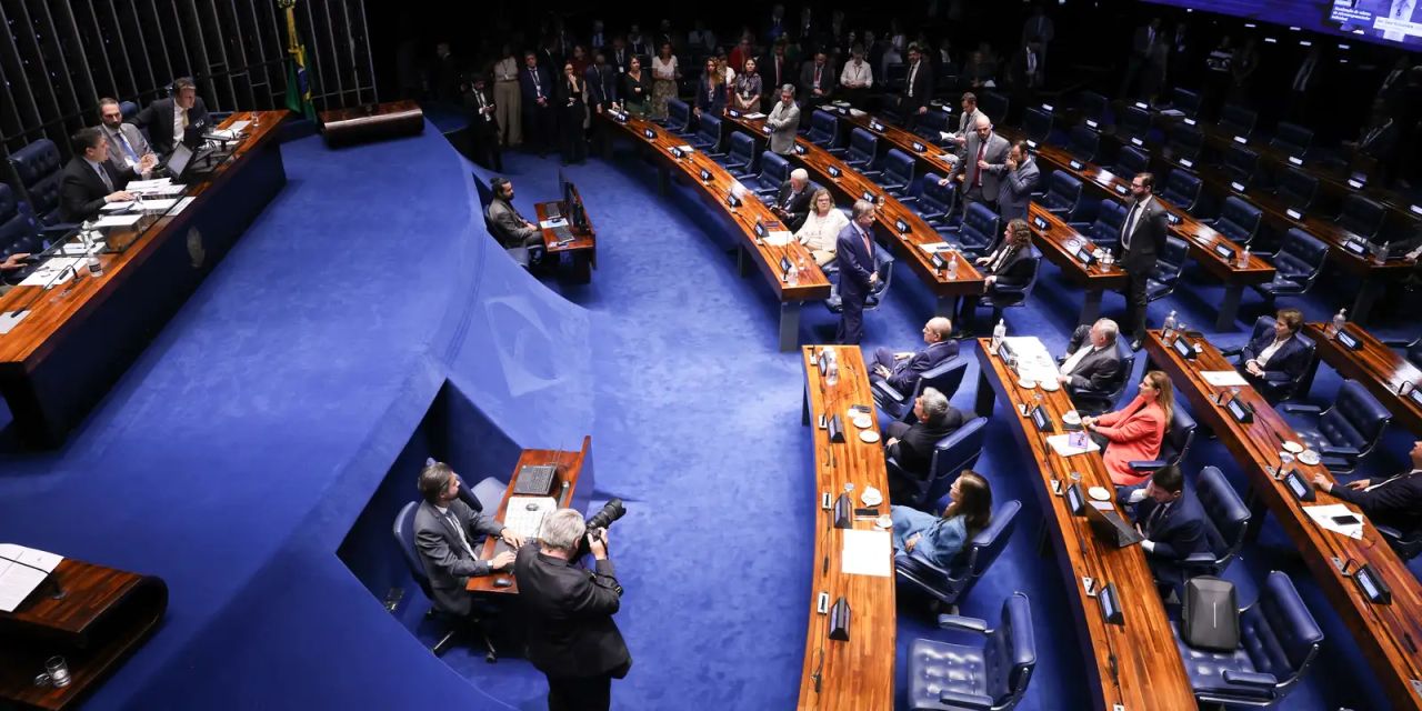 Plenário do Senado durante votação