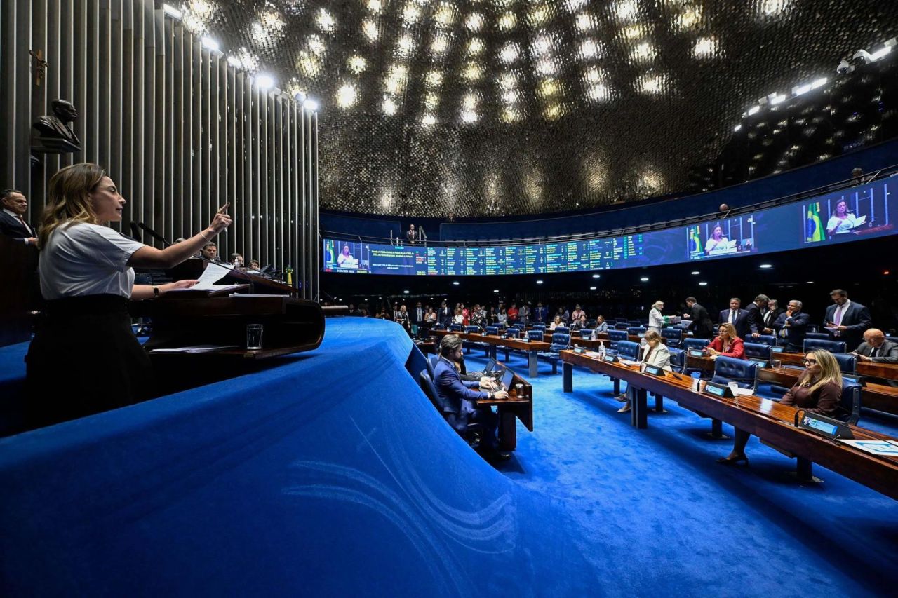 Plenário do Senado durante votação