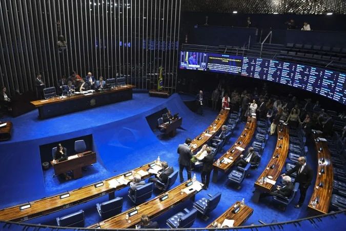 Plenário do Senado durante votação