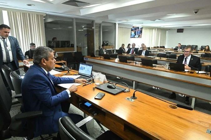 Plenário do Senado durante sessão